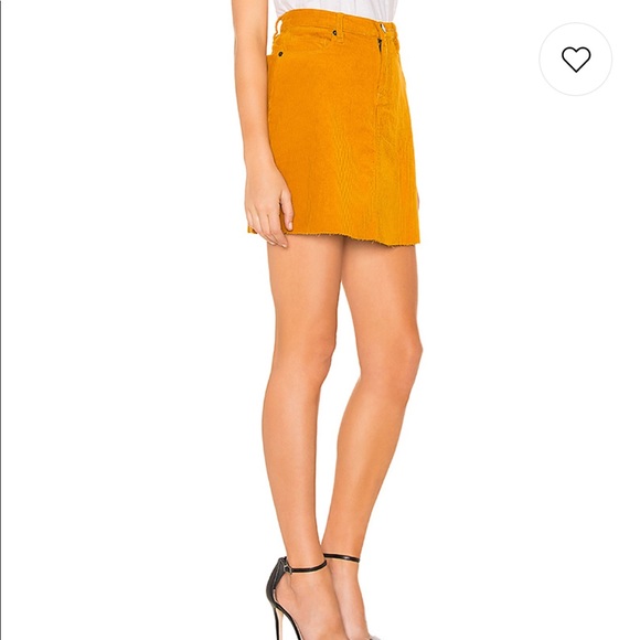 BLANK NYC High Rise Corduroy Skirt in marigold - Picture 2 of 8